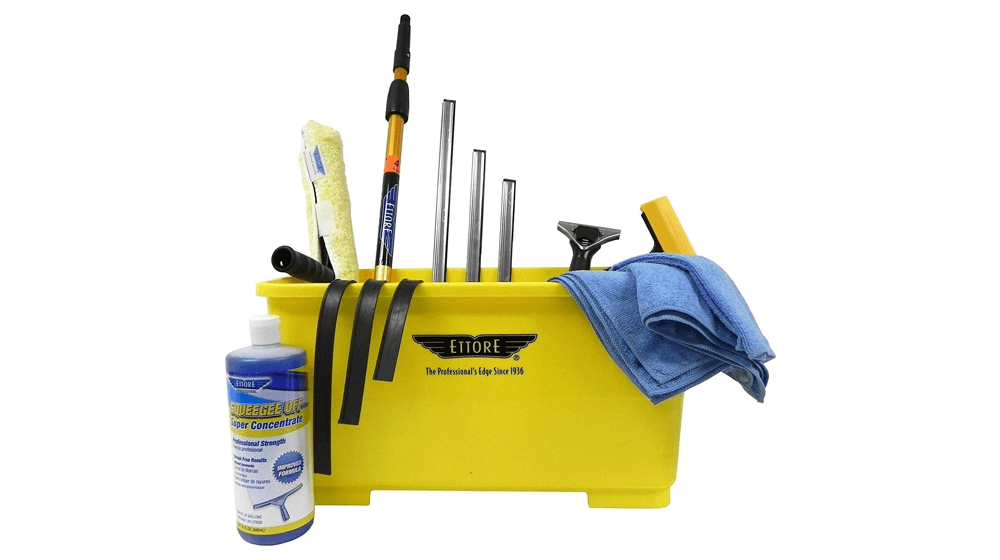 4' Uzatma Direği ile Ettore Profesyonel Pencere Temizleme Kiti