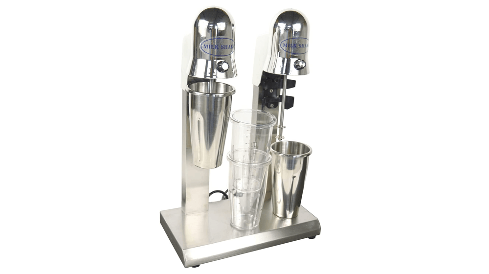 INTBUYING Mixer de milkshake comercial cu două capete