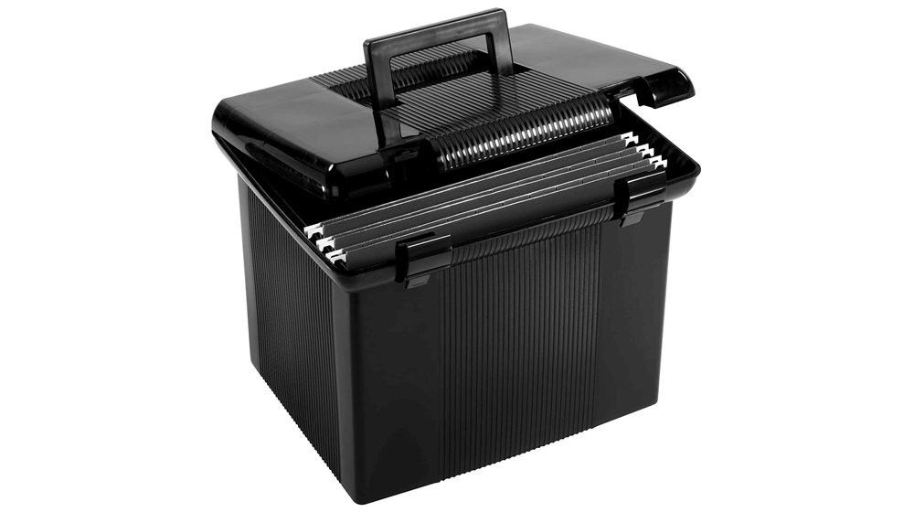 Cutie de fișiere portabilă Pendaflex cu șine pentru fișiere