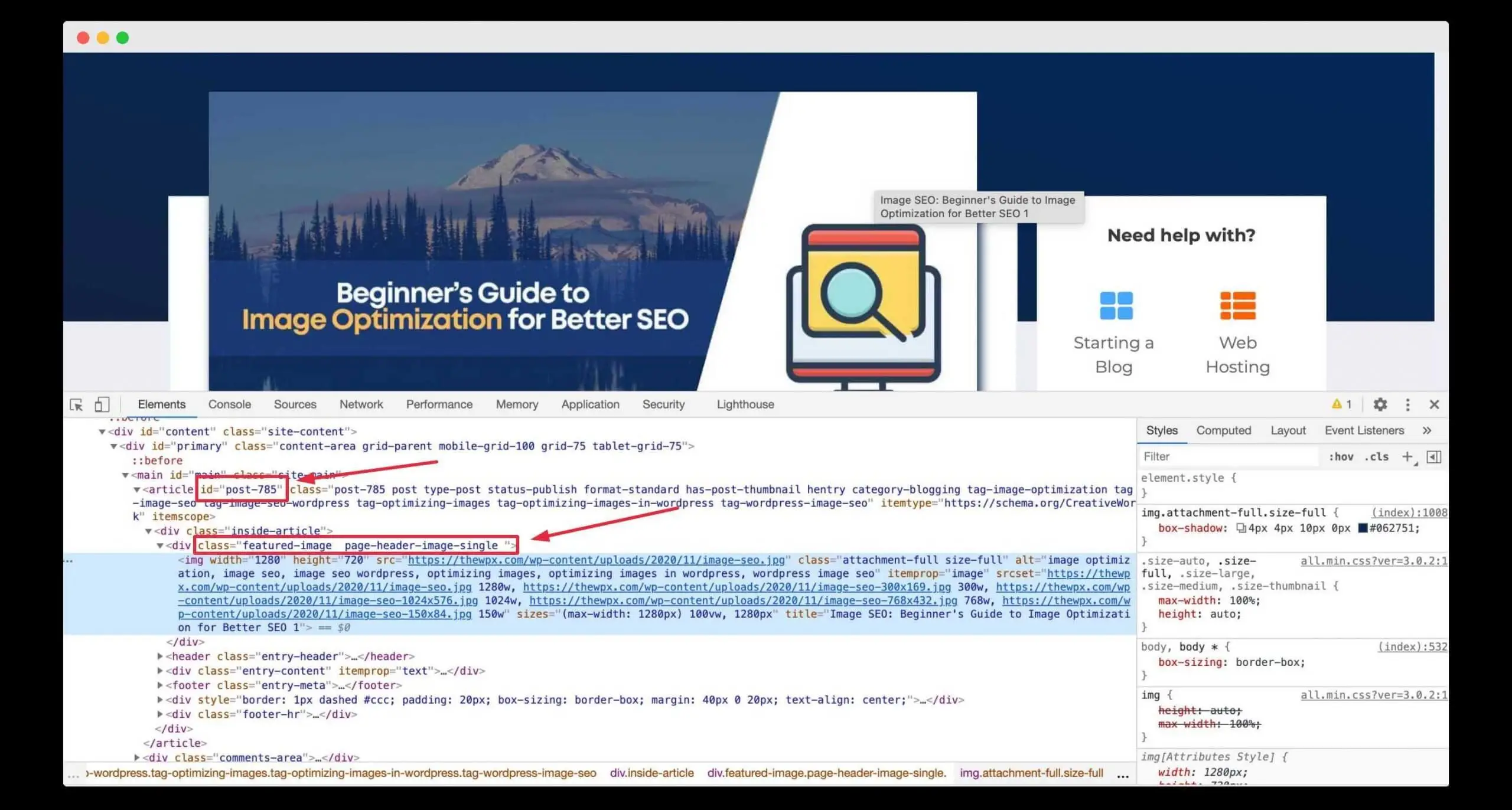 如何在 WordPress 帖子中隱藏特色圖片? Hiding Featured Image Using Custom CSS