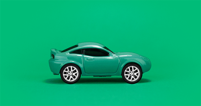 mașina verde în mișcare gif crește traficul pe site