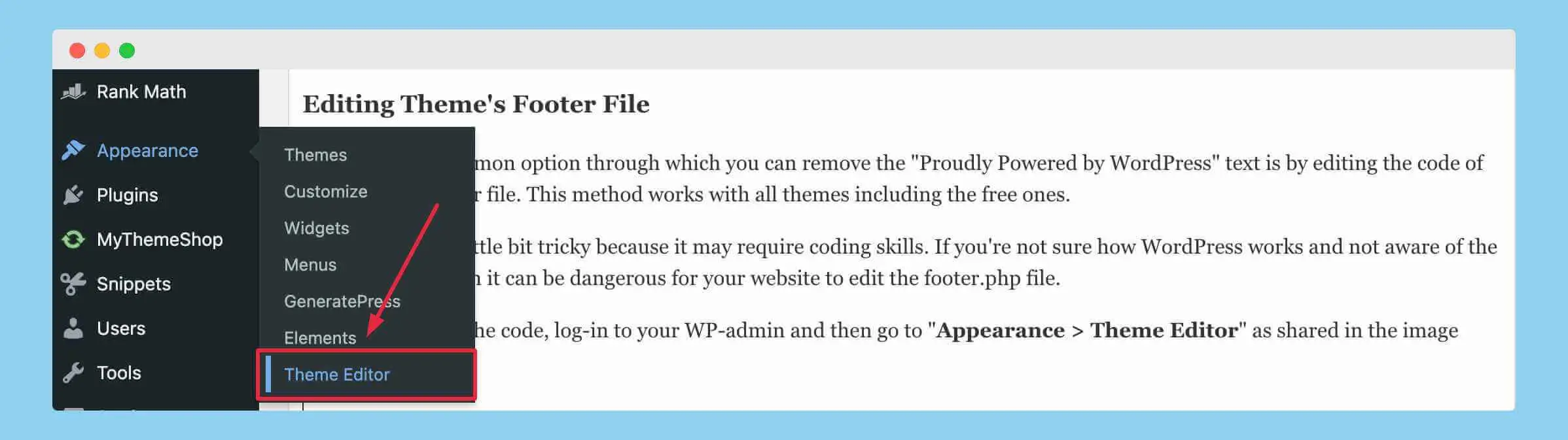 proudly powered by wordpress, remove footer credit in wordpress, remove powered by wordpress, remove proudly powered by wordpress
