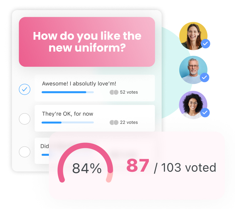 App für Organisationsumfragen