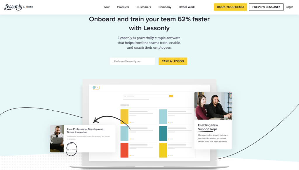 interfaccia utente del software per l'onboarding dei dipendenti