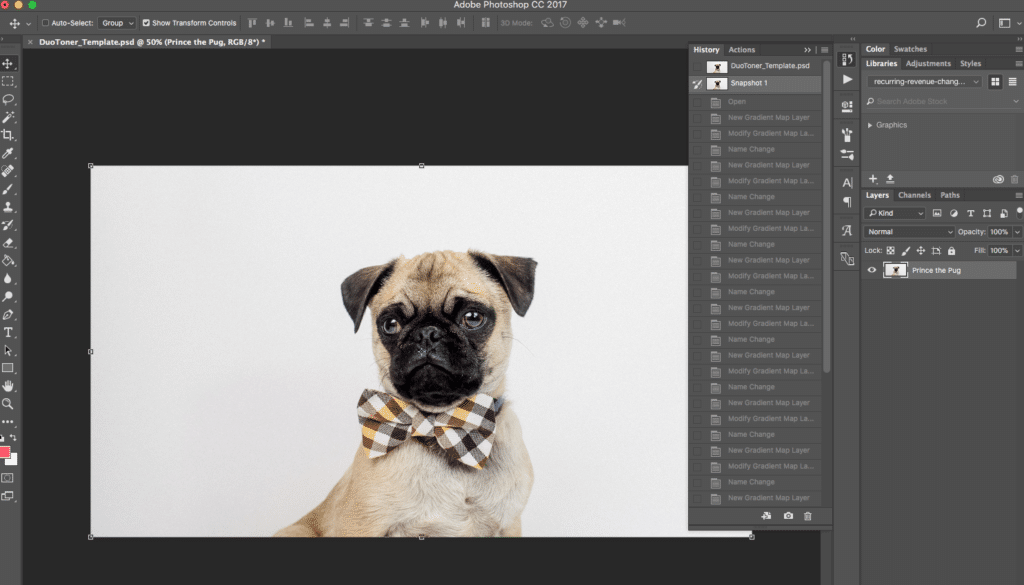 photoshop dwutonowa migawka akcji
