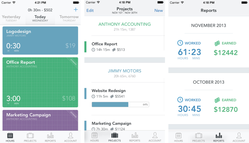 App per il monitoraggio del tempo tempestivo
