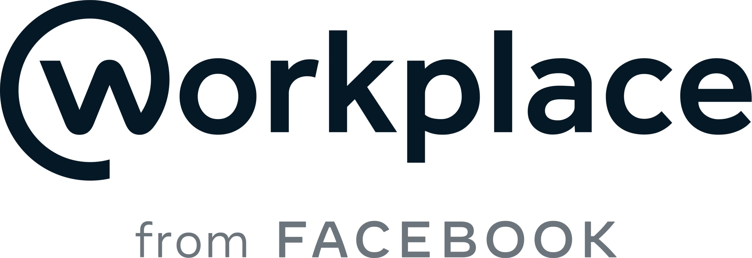 Posto di lavoro dal logo di Facebook