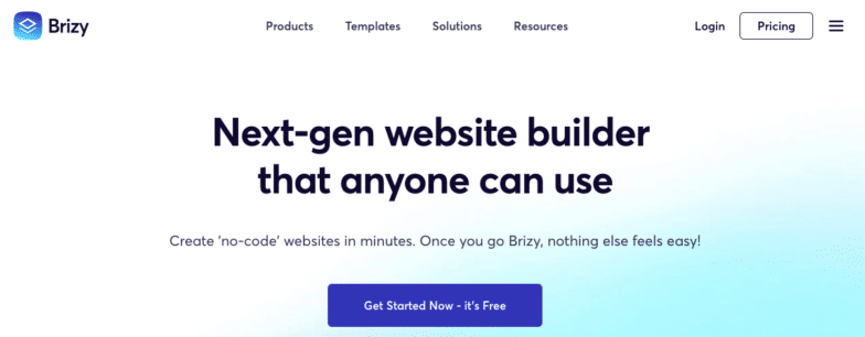 لقطة شاشة لصفحة بريزي الرئيسية