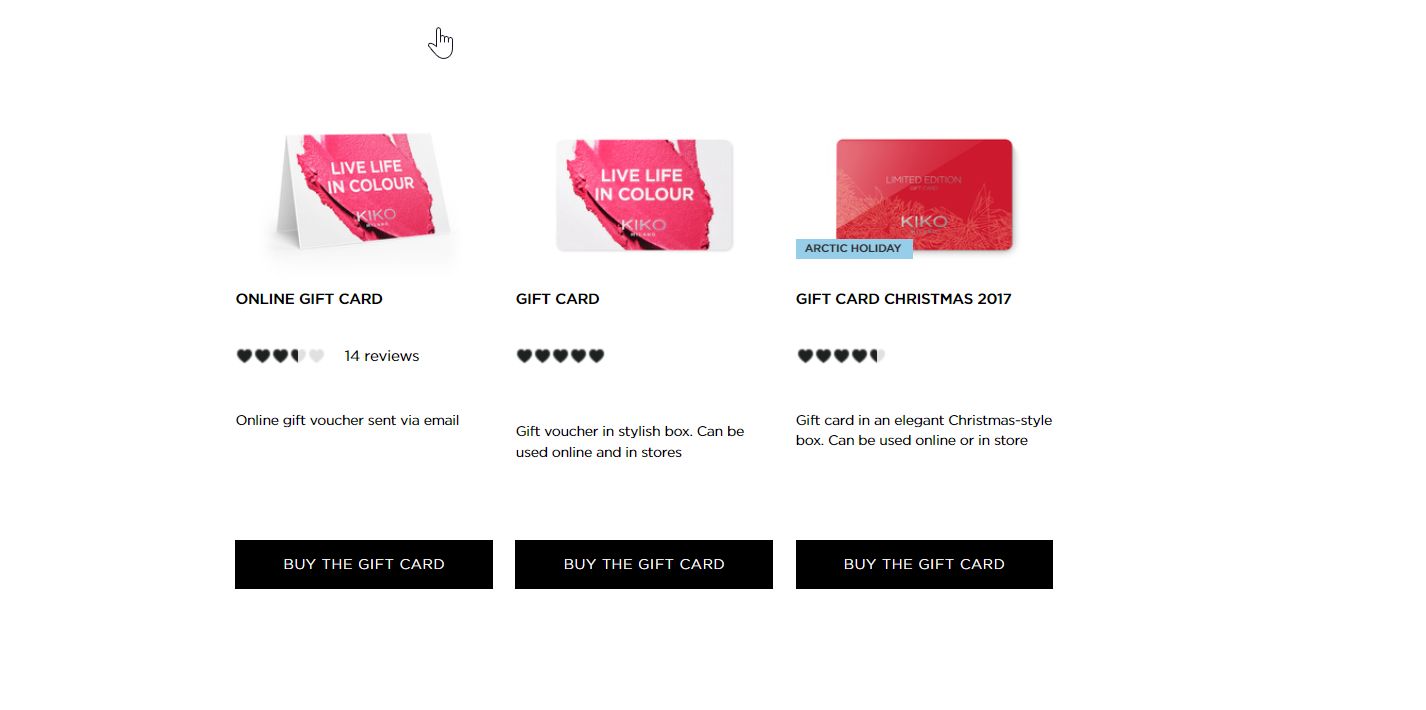 키코 기프트 카드