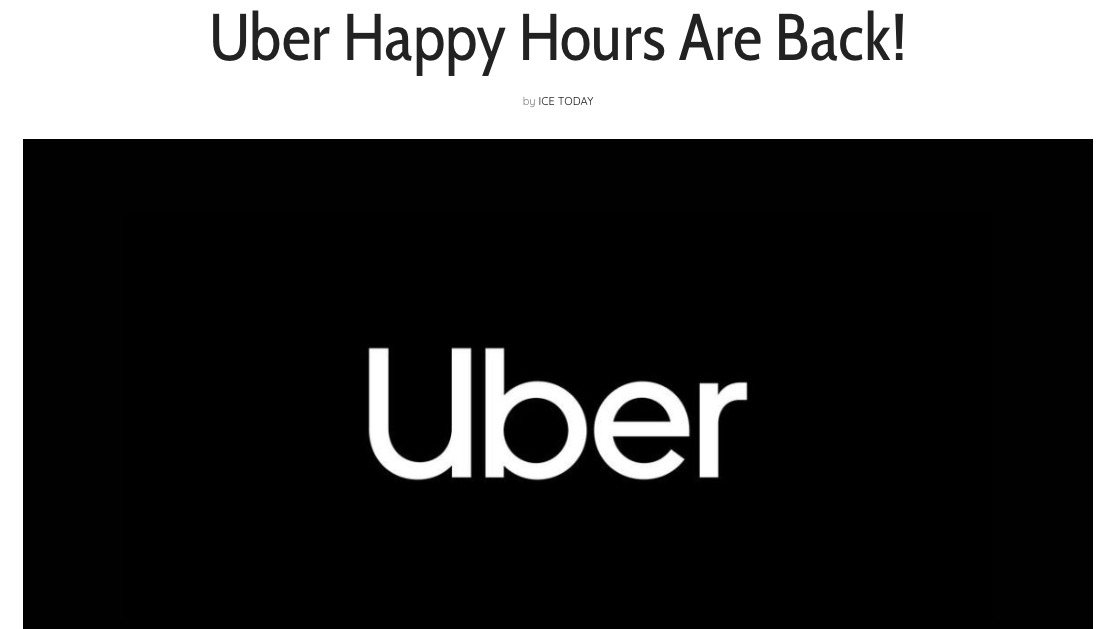 Uber 해피 아워