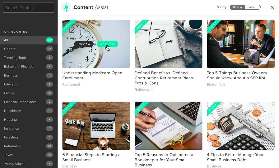 コンテンツアシスト