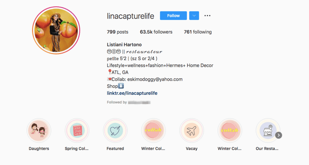 Ein Instagram-Profil.