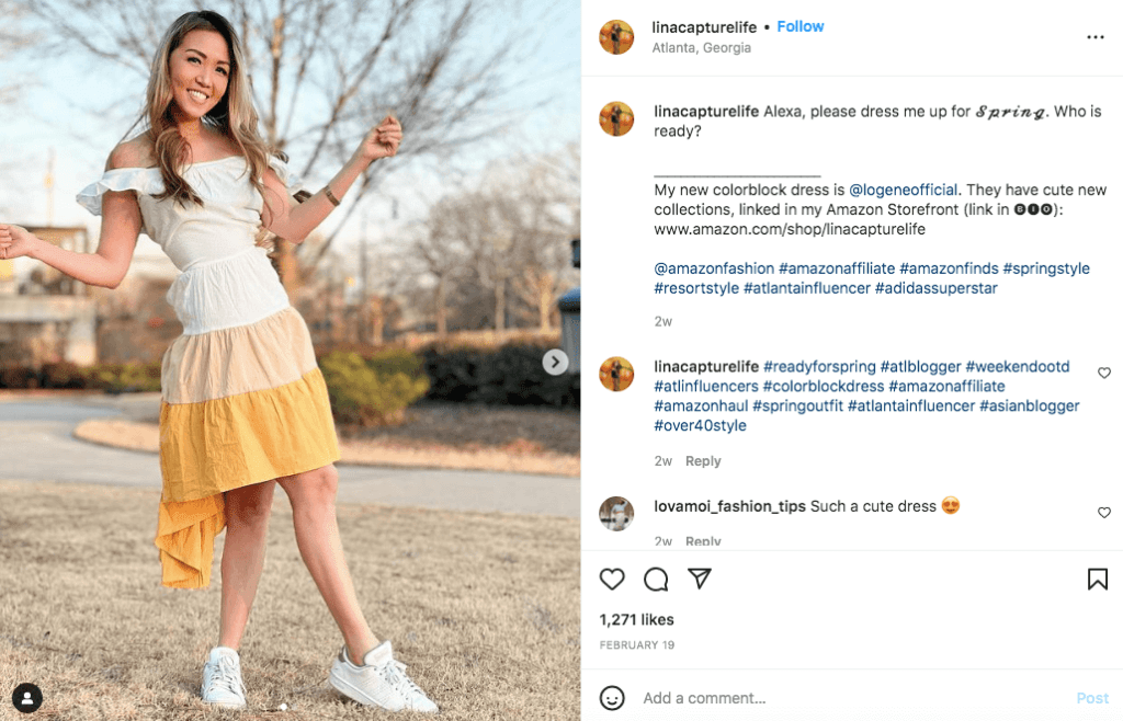 bloguera de moda afiliada