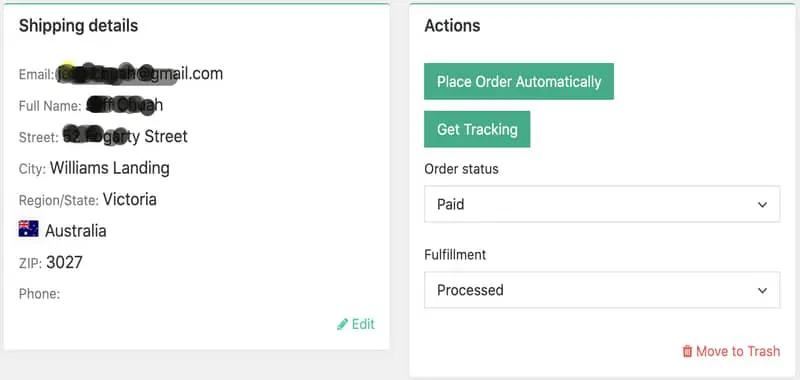 evadere gli ordini su aliexpress