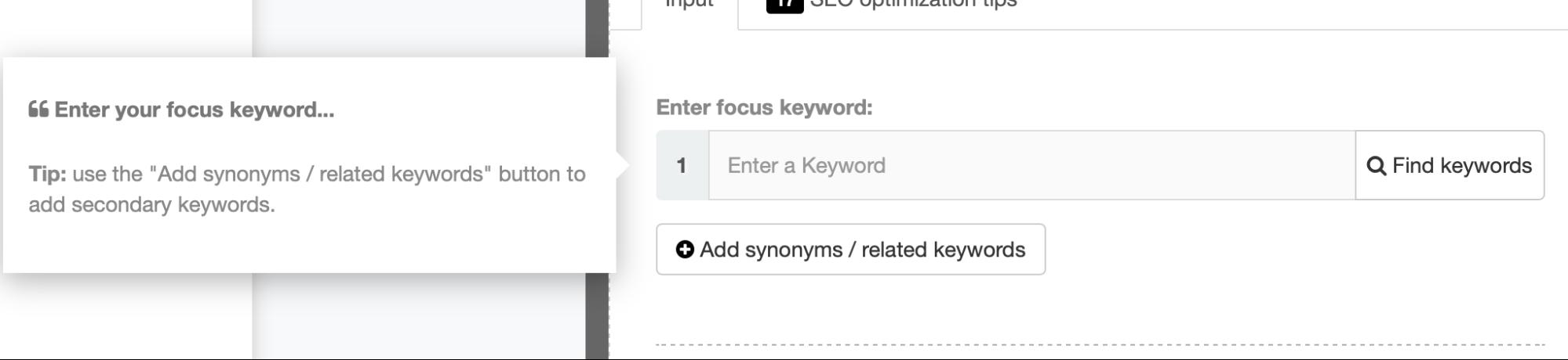 SEOreviewtools сфокусировать ключевые слова