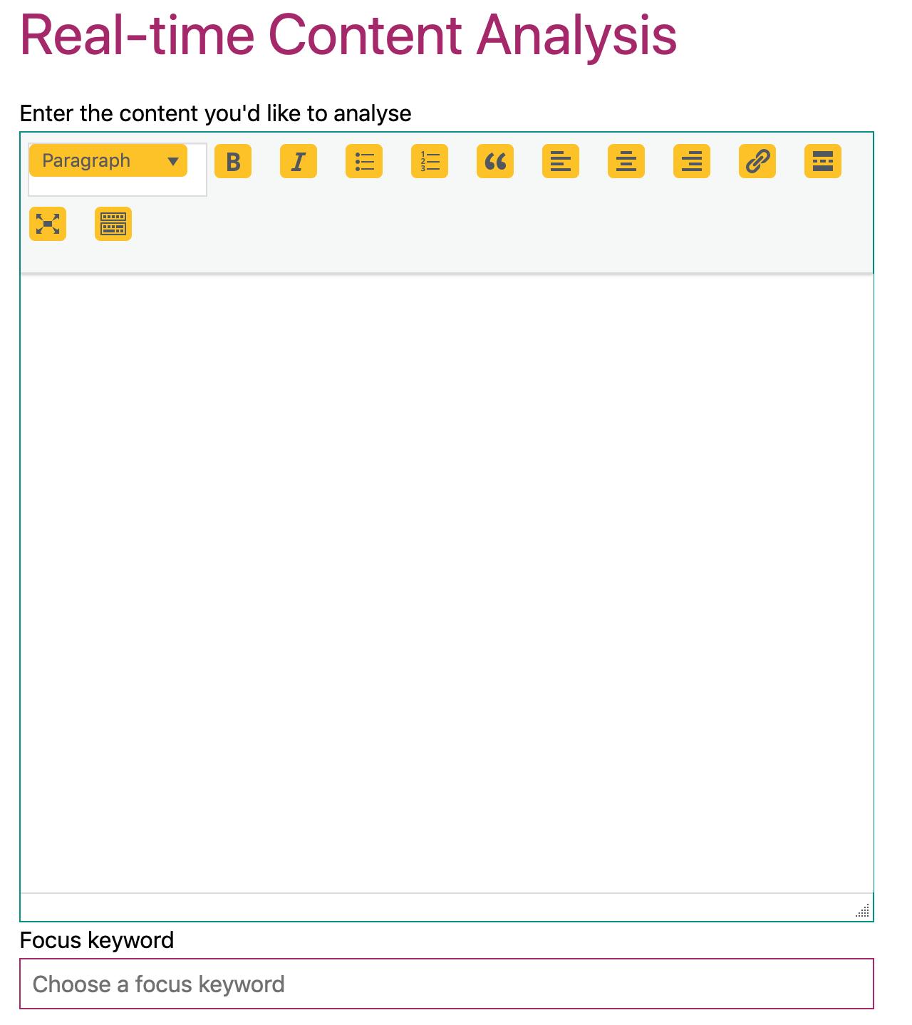 Инструмент анализа контента Yoast SEO