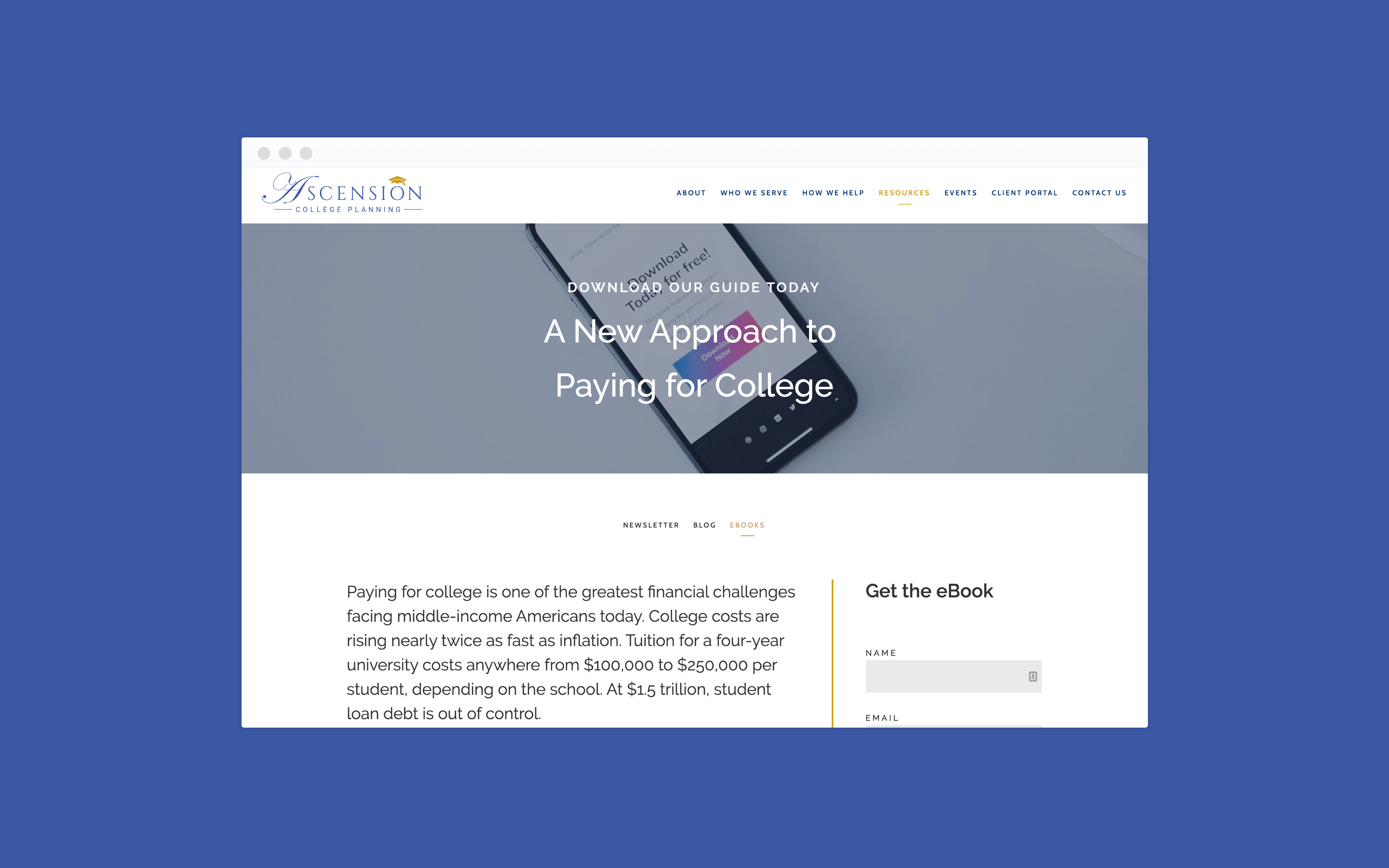 ebook dalla pianificazione del college dell'ascensione