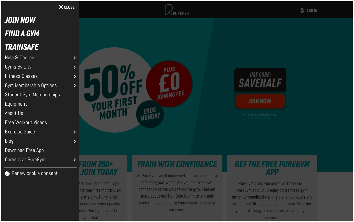 Навигация на рабочем столе такая же, как на мобильном