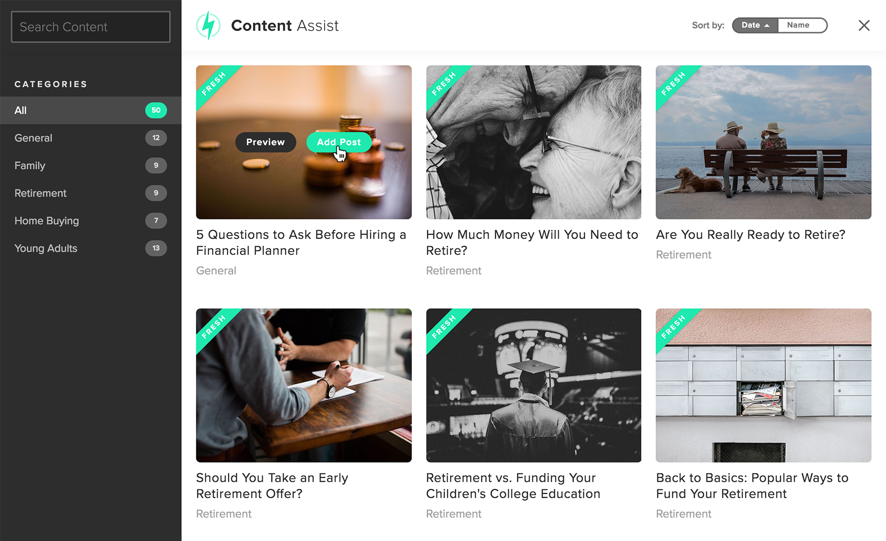 ondan fazla yirmi içerik yardım önizlemesi