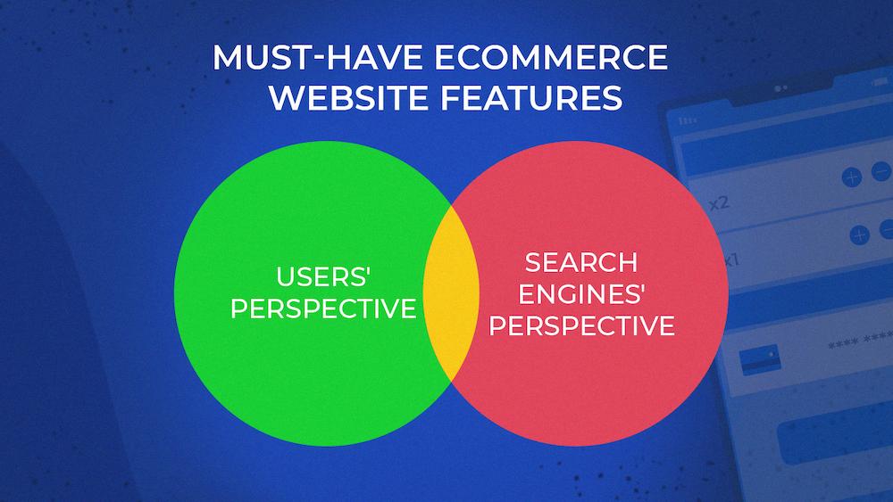 Диаграмма Венна, показывающая перекрывающиеся круги, которые представляют точку зрения пользователей и точку зрения поисковых систем.