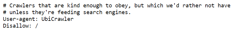 В Википедии есть несколько пасхальных яиц robots.txt