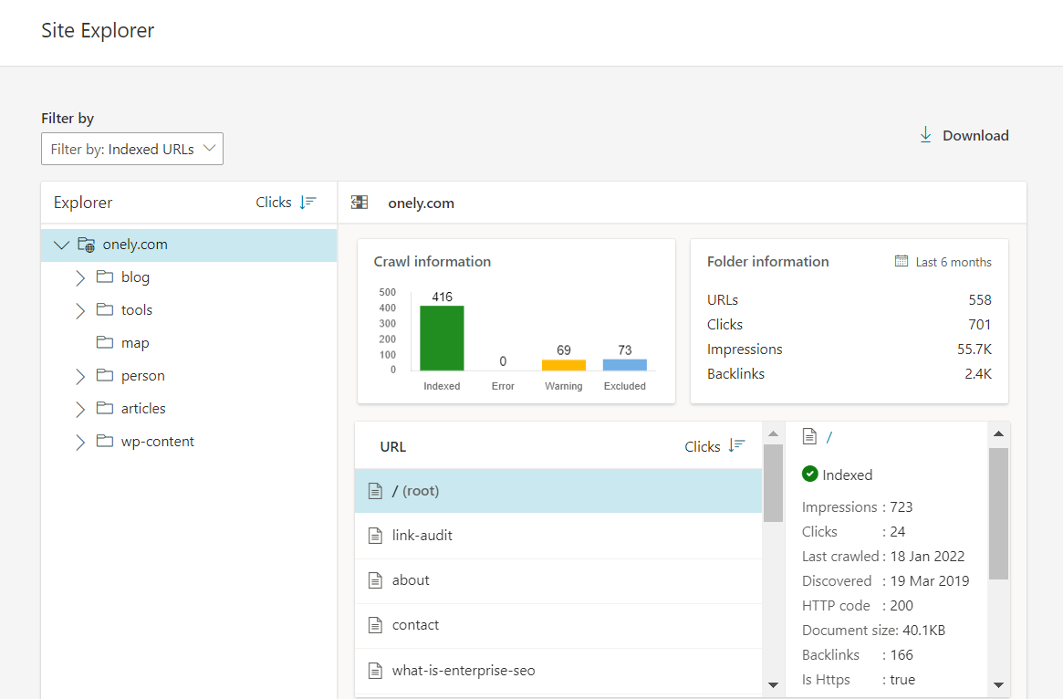 explorador de sitios bing