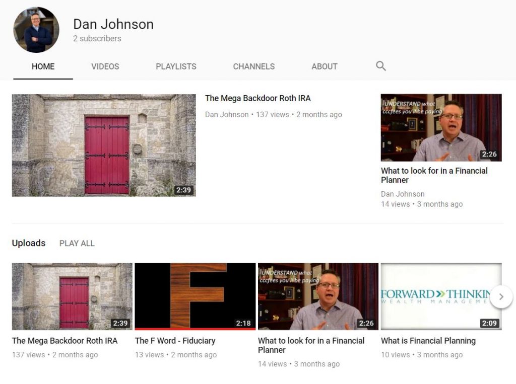 适合理财规划师的 youtube