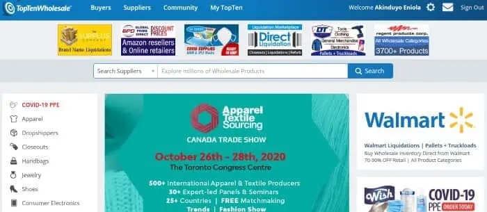 toptenwholesale, outra alternativa à venda