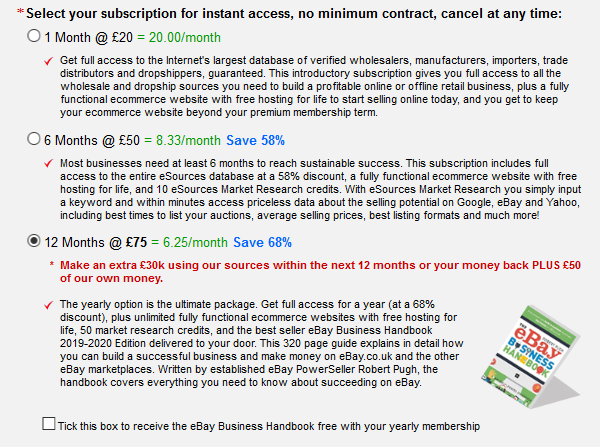 Preisplan für Ressourcen