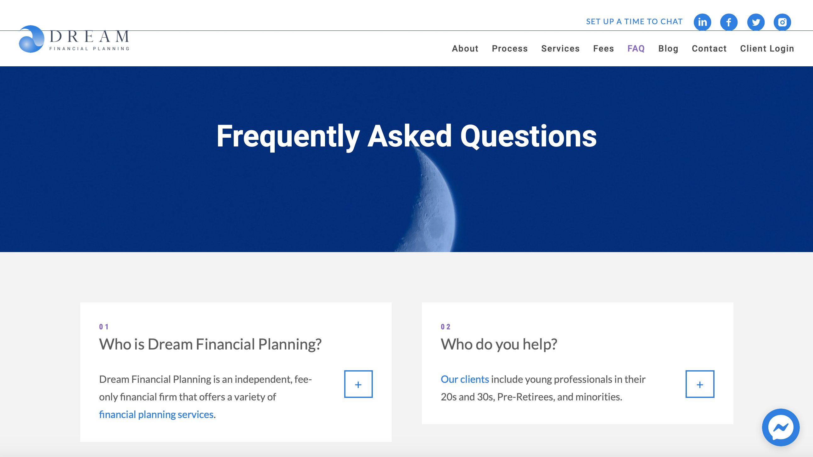 ドリームファイナンシャルプランニングFAQページ