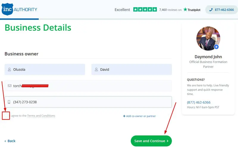 公司管理局 - 企業主詳細信息