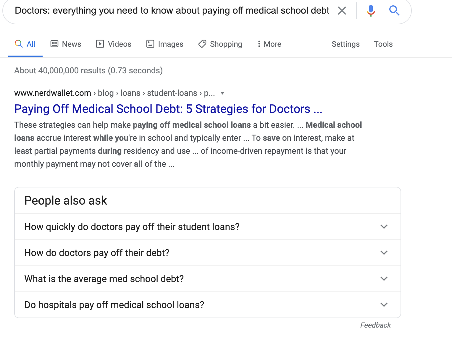 Exemple de comment Google sur les articles de blog des concurrents qui sont bien classés