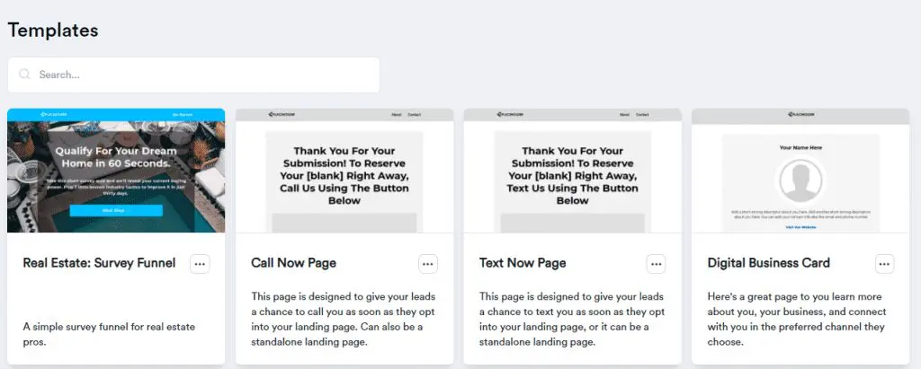 шаблоны целевых страниц