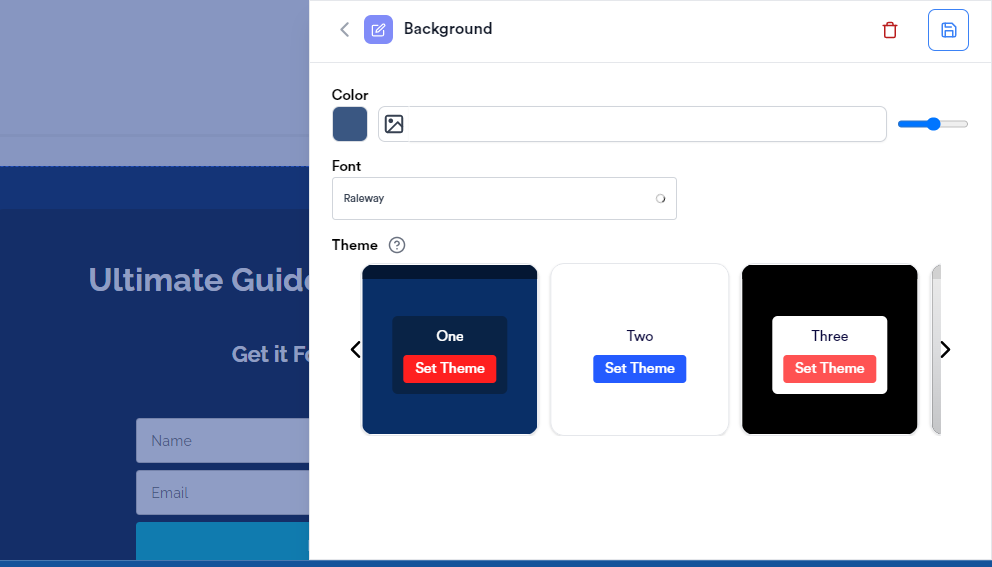 редактировать фон phonesites
