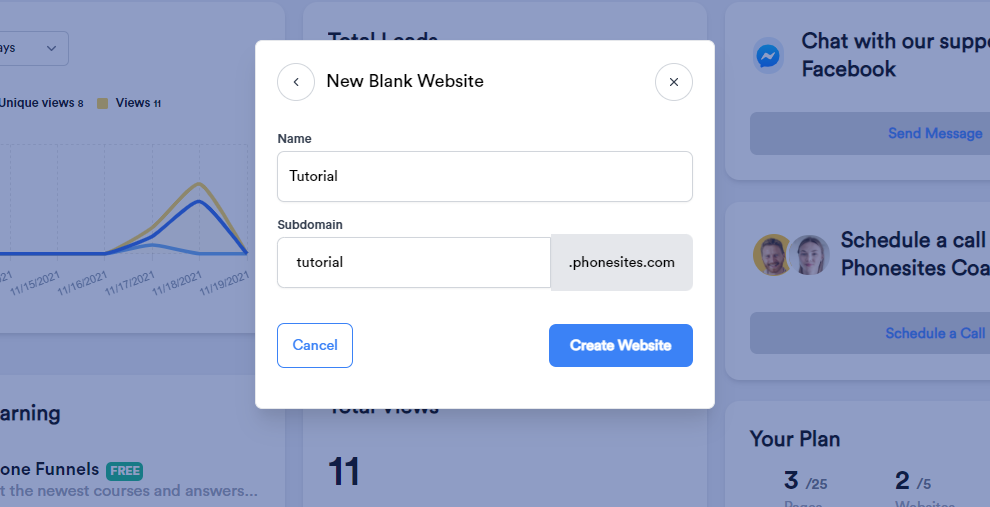 пустой шаблон сайта