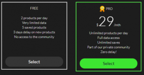 plano de preços ecomhunt