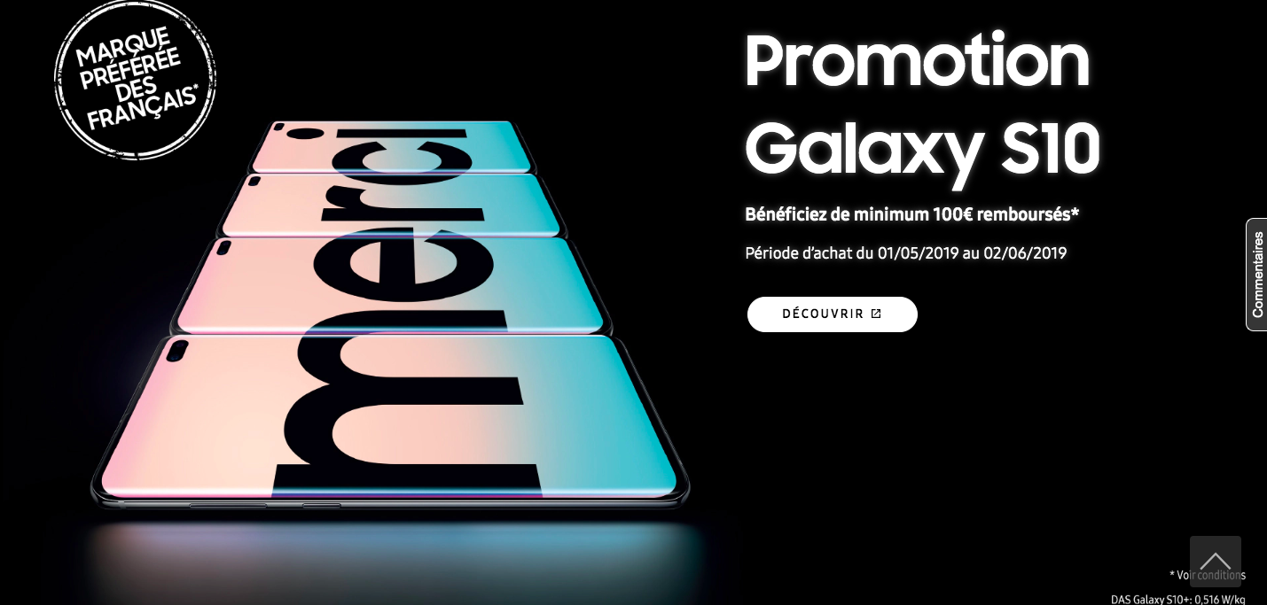 Promociones y descuentos de Samsung D2C