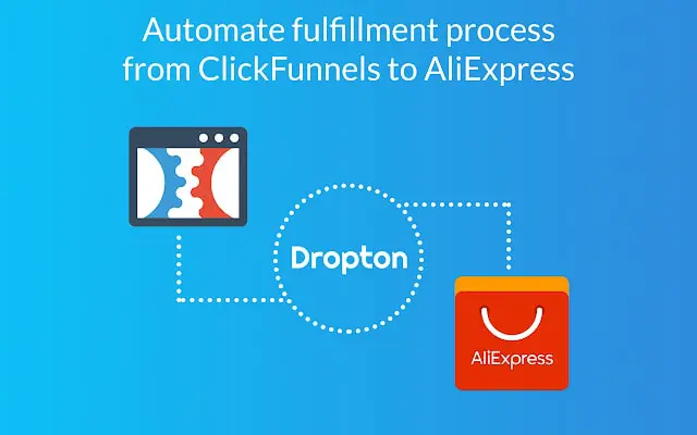 dropton; outil de traitement des commandes clickfunnels