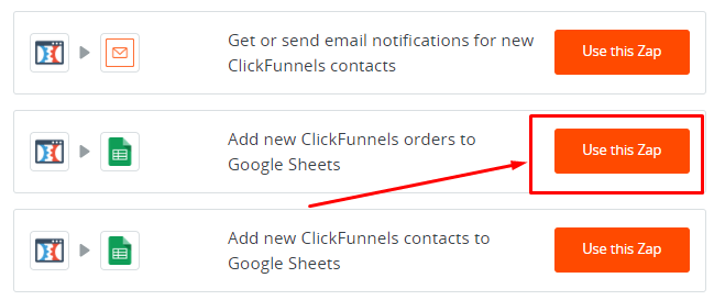 intégrer les clickfunnels à aliexpress à l'aide de l'outil zapier