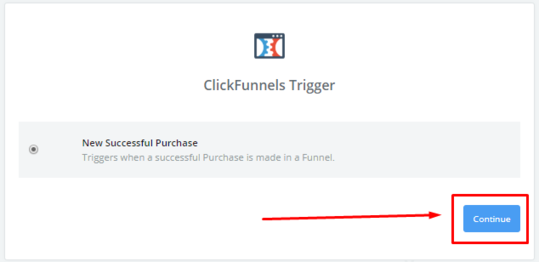 déclencheur d'achat clickfunnels