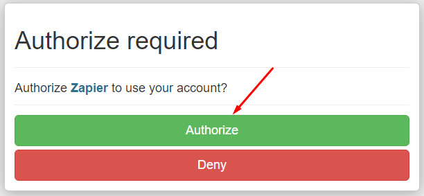 autoriser zapier