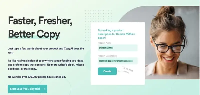 copy.ai 文案工具