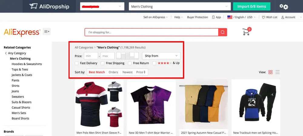 alidropship chrome 擴展設置