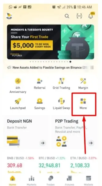 binance contraignante