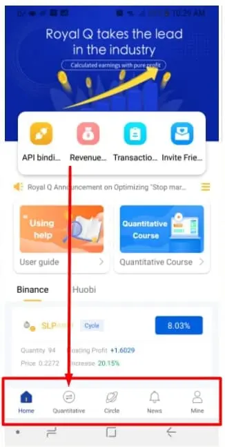 réglage quantitatif