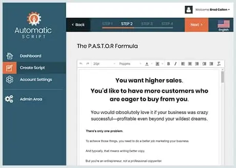 как использовать автоматический скрипт шаг 4