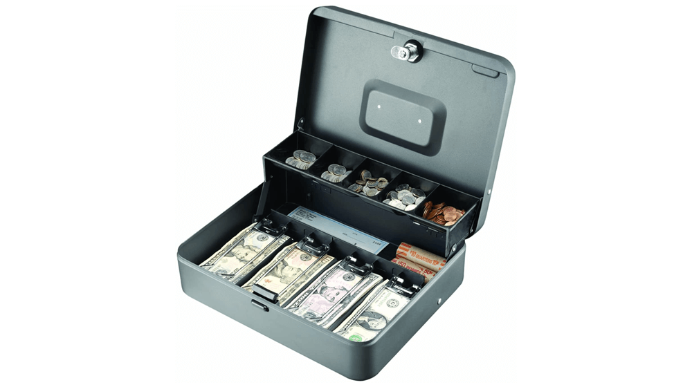 Steelmasterティアードトレイキャッシュボックス