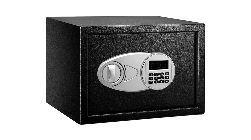 Amazon Basics Steel Security Safe and Lock Box with Electronic Keypad