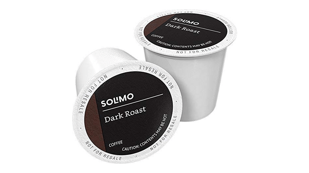 亚马逊品牌 - 100 克拉。 Solimo 深烤咖啡包