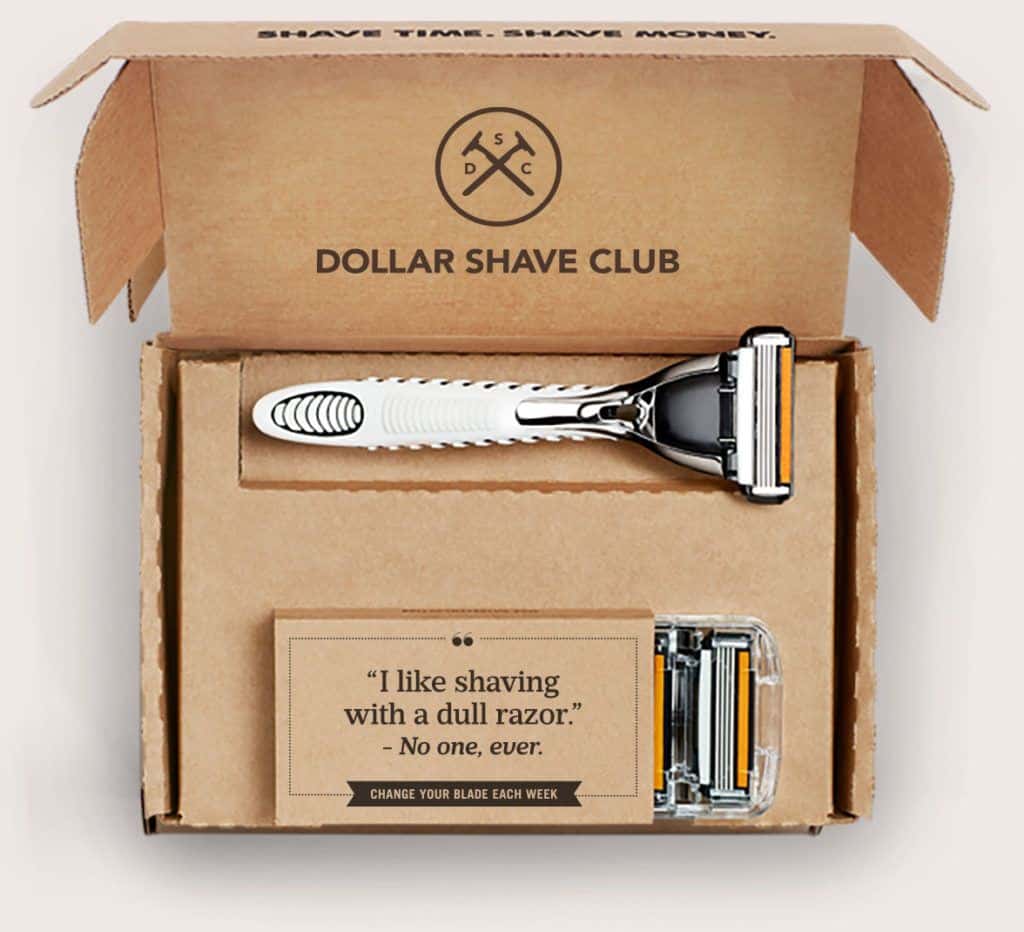 Dollar Shave Club Abonnement-Box für saisonale Werbeaktionen